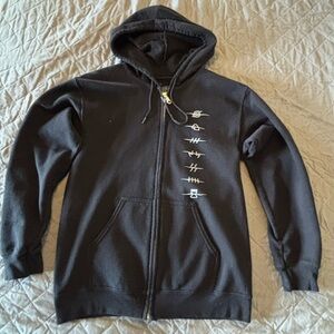 Ripple Junction Black Hoodie Unisex Size Small